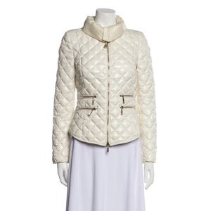 Moncler Women's Cream Quilted Jacket